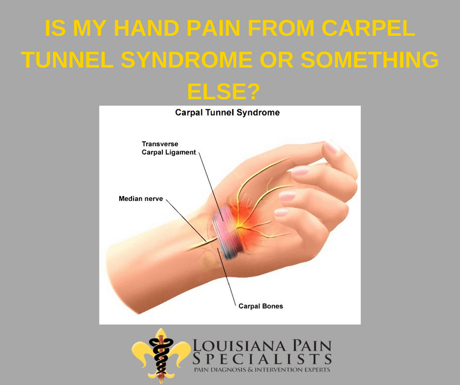 Is My Hand Pain From Carpal Tunnel Syndrome Or Something Else?